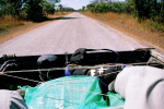 nuo Tanzanijos sienos iki Lusakos (1000 km) keliavau Toyota priekaboje